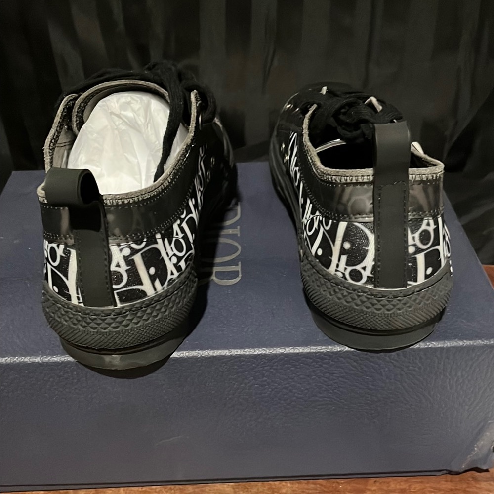 Dior Monochrome Canvas Sneakers - Picture 3 of 3